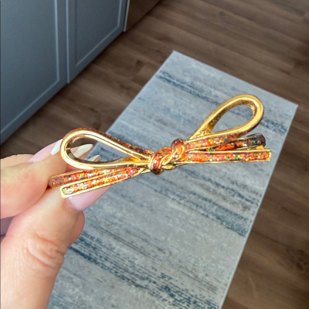 kate spade Gold Bow Rainbow Glitter Bracelet - Picture 3 of 5